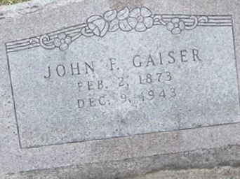 John F. Gaiser on Sysoon