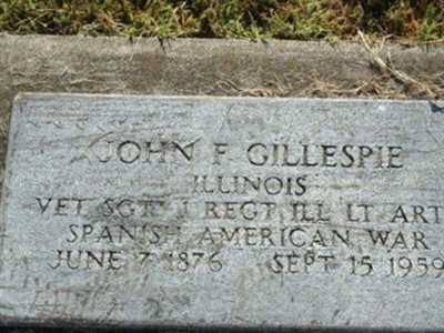 John F Gillespie on Sysoon