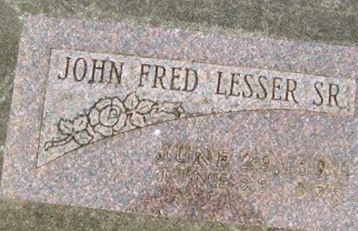 John Fred Lesser, Sr on Sysoon