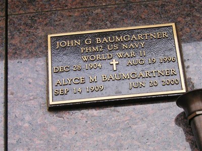 John G Baumgartner on Sysoon
