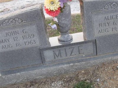 John G. Mize on Sysoon