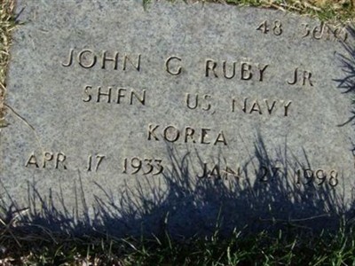 John G Ruby, Jr on Sysoon