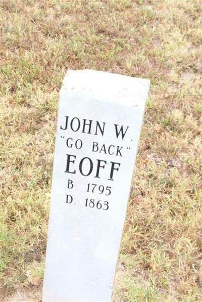 John W. "GO BACK" Eoff on Sysoon