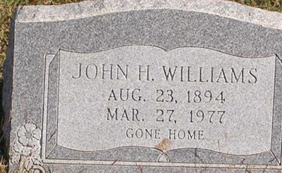 John H Williams on Sysoon