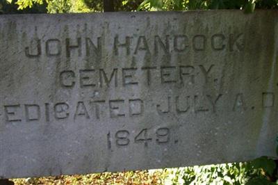 John Hancock Cemetery on Sysoon