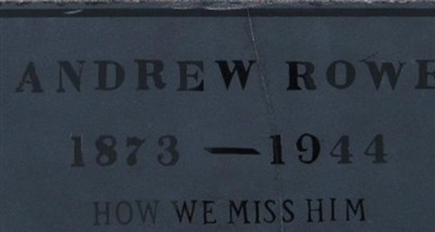 John Hender "Andrew" Rowe on Sysoon