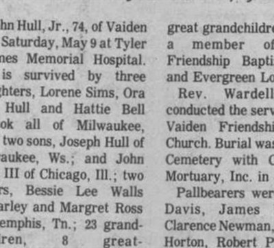 John Hull, Jr on Sysoon