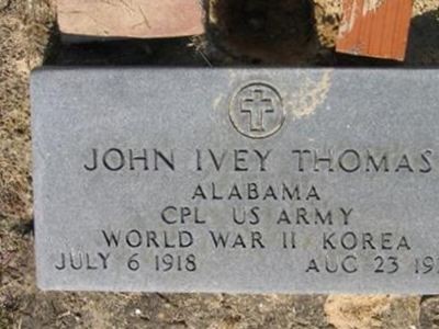 John Ivey Thomas on Sysoon