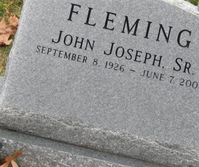 John Joseph Fleming, Sr on Sysoon