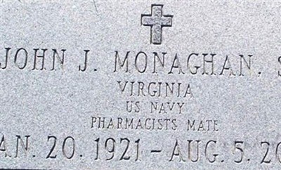 John Joseph Monaghan, Sr on Sysoon