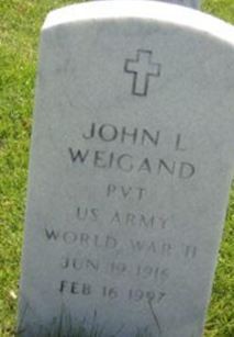 John L Weigand on Sysoon