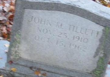 John M Tillett on Sysoon