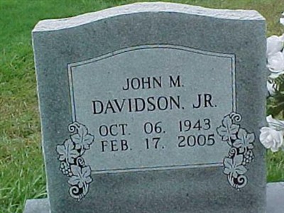 John Marion Davidson, Jr on Sysoon