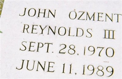 John Ozment "John-O" Reynolds, III on Sysoon