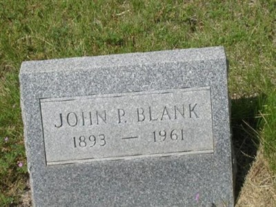 John P. Blank on Sysoon