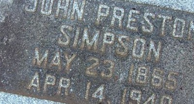 John Preston Simpson on Sysoon