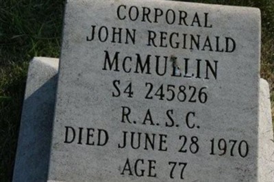 John Reginald McMullin on Sysoon