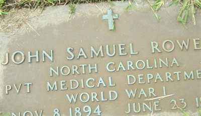 John Samuel Rowell on Sysoon