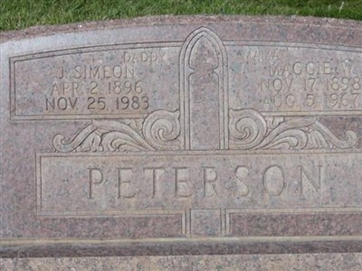 John Simeon "Sim" Peterson on Sysoon