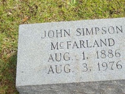 John Simpson McFarland on Sysoon