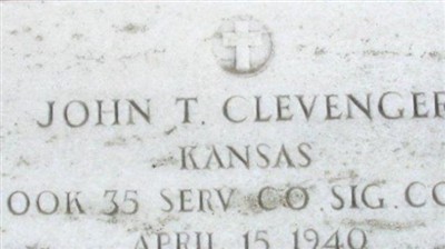 John T. Clevenger on Sysoon