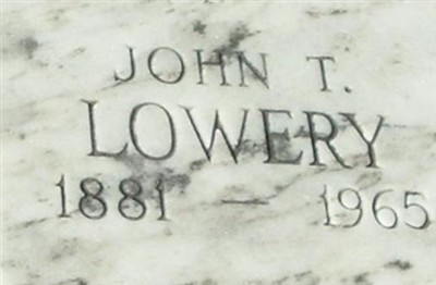 John T. Lowery on Sysoon