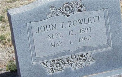 John T. Rowlett on Sysoon