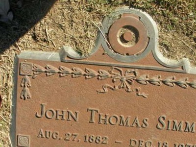 John Thomas Simms, Sr on Sysoon