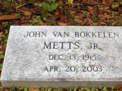 John Van Bokkelen Metts, Jr on Sysoon