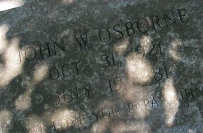 John W. Osborne on Sysoon