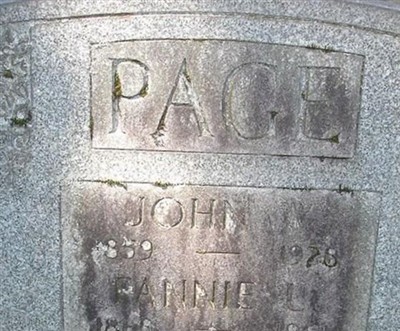 John W. Page on Sysoon