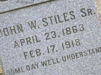 John W Stiles, Sr on Sysoon