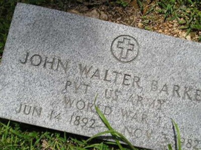 JOHN WALTER BARKER on Sysoon