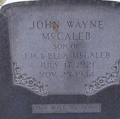 John Wayne McCaleb on Sysoon