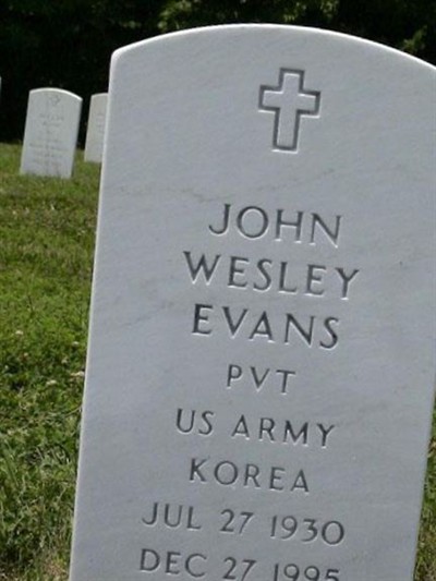 John Wesley Evans on Sysoon