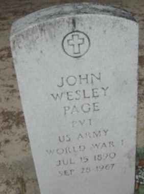 John Wesley Page on Sysoon
