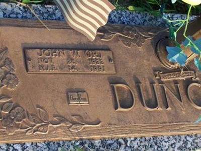 John Wesson Duncan, Jr on Sysoon
