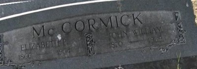 John William McCormick on Sysoon