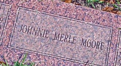 Johnnie Merle Moore on Sysoon