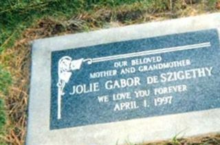 Jolie Gabor DeSzigethy on Sysoon