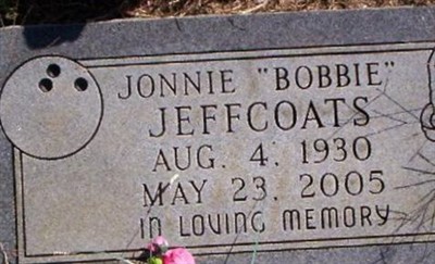 Jonnie 'Bobbie' Jeffcoats on Sysoon