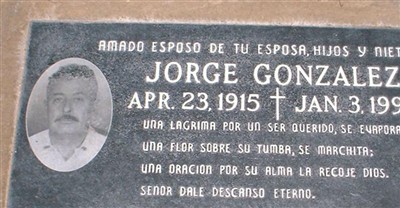 Jorge Gonzalez on Sysoon