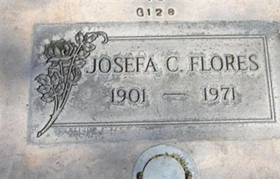 Josefa C. Calderon Flores on Sysoon