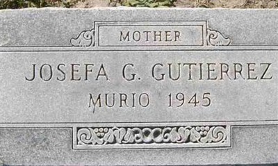 Josefa G. Gutierrez on Sysoon