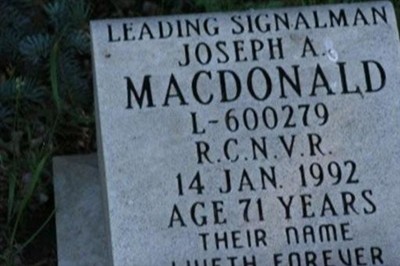 Joseph A. MacDonald on Sysoon