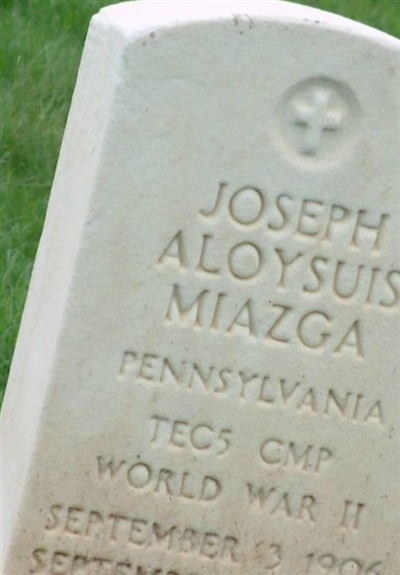 Joseph Aloysius Miazga on Sysoon