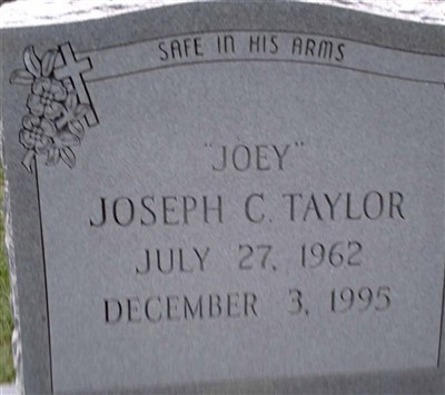 Joseph C "Joey" Taylor on Sysoon