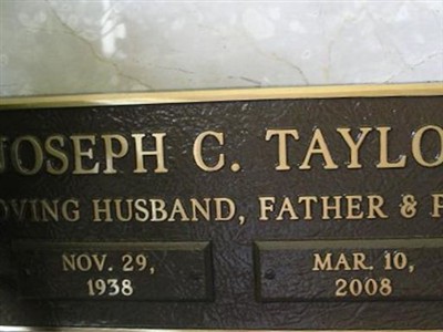 Joseph C. Taylor on Sysoon