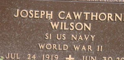 Joseph Cawthorne Wilson on Sysoon