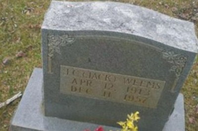 Joseph Clyde "Jack" Weems on Sysoon